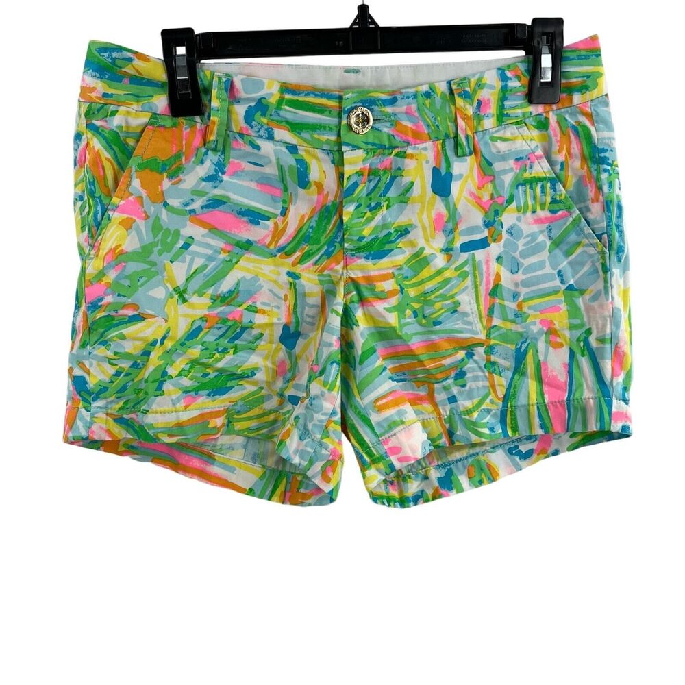 Lilly Pulitzer Shorts 2 Callahan 5" Inseam Sea Salt and Sun Beach‎ Pool